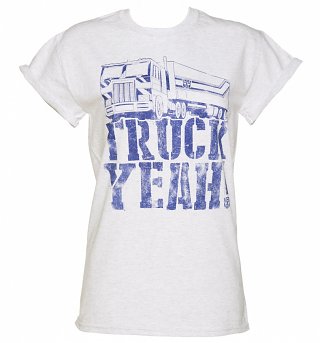 Women's Transformers Truck Yeah Rolled Sleeve Boyfriend T-Shirt Women's Transformers Truck Yeah Rolled Sleeve Boyfriend T-Shirt
