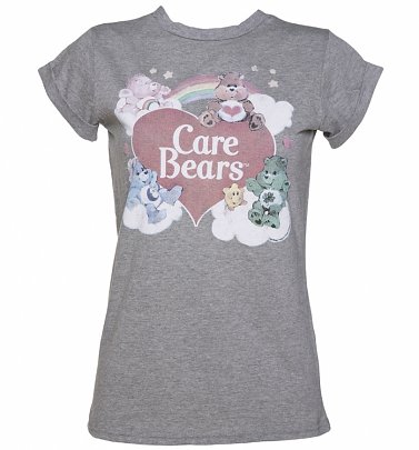 Women's Vintage Care Bears Rolled Sleeve Boyfriend T-Shirt Women's Vintage Care Bears Rolled Sleeve Boyfriend T-Shirt