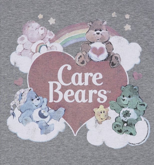 Women's Vintage Care Bears Rolled Sleeve Boyfriend T-Shirt Women's Vintage Care Bears Rolled Sleeve Boyfriend T-Shirt