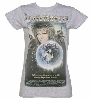 Women's Vintage Labyrinth Movie Poster T-Shirt Women's Vintage Labyrinth Movie Poster T-Shirt