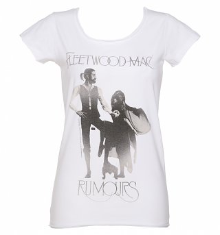 Women's White Fleetwood Mac Rumours T-Shirt from Amplified Women's White Fleetwood Mac Rumours T-Shirt from Amplified