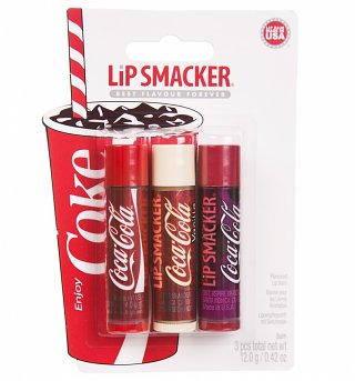 Lip Smacker Cherry, Vanilla and Coca-Cola Trio Lip Balm Set Lip Smacker Cherry, Vanilla and Coca-Cola Trio Lip Balm Set