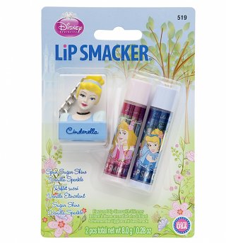 Lip Smacker Disney Princess Lip Balm Duo with Keychain Lip Smacker Disney Princess Lip Balm Duo with Keychain