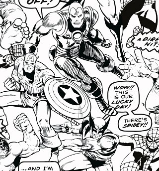 Marvel Comics Colour Your Own Superheroes Wallpaper 52cm x 10m from Graham & Brown Marvel Comics Colour Your Own Superheroes Wallpaper 52cm x 10m from Graham & Brown