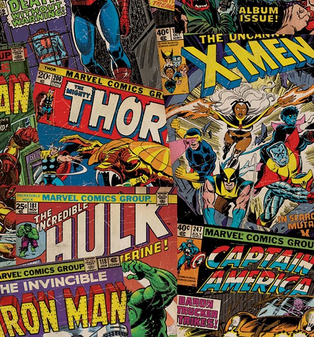 Marvel Comics Unique Wall Wallpaper Panel 50cm x 2.5m from Graham & Brown Marvel Comics Unique Wall Wallpaper Panel 50cm x 2.5m from Graham & Brown