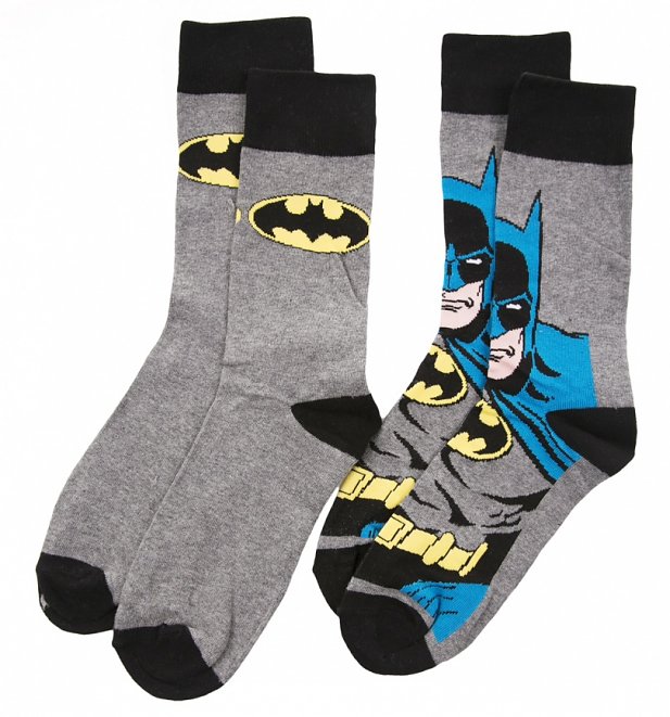 Men's 2pk DC Comics Batman Socks Men's 2pk DC Comics Batman Socks