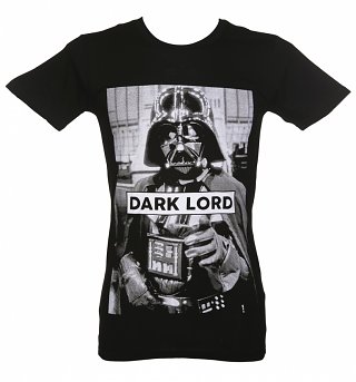Men's Black Star Wars Darth Vader Dark Lord T-Shirt from Eleven Paris Men's Black Star Wars Darth Vader Dark Lord T-Shirt from Eleven Paris