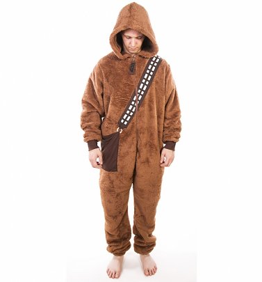 Men's Brown Chewbacca Star Wars Onesie Men's Brown Chewbacca Star Wars Onesie