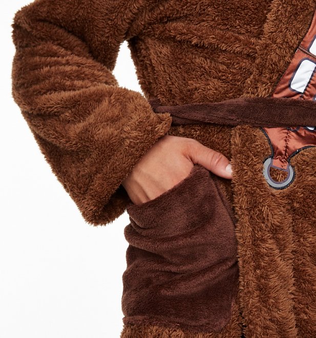 Men's Brown Fleece Chewbacca Star Wars Dressing Gown Men's Brown Fleece Chewbacca Star Wars Dressing Gown
