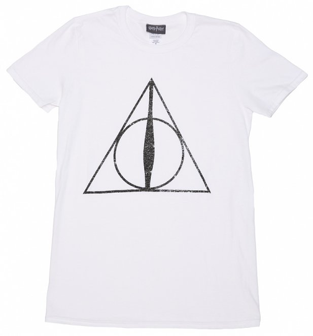 Men's Harry Potter Deathly Hallows Symbol T-Shirt Men's Harry Potter Deathly Hallows Symbol T-Shirt
