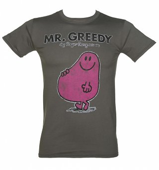 Men's Mr Men Mr Greedy T-Shirt Men's Mr Men Mr Greedy T-Shirt