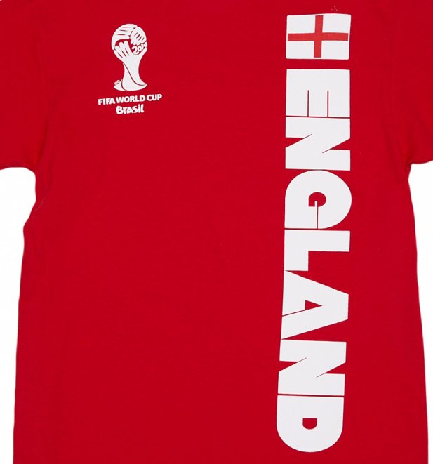 Men's Red FIFA World Cup England Ringer T-Shirt Men's Red FIFA World Cup England Ringer T-Shirt