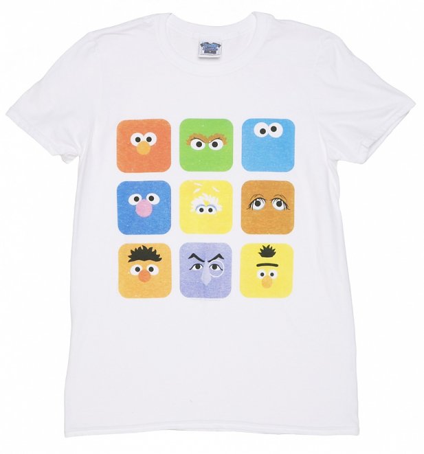 Men's Sesame Street Cubes T-Shirt Men's Sesame Street Cubes T-Shirt