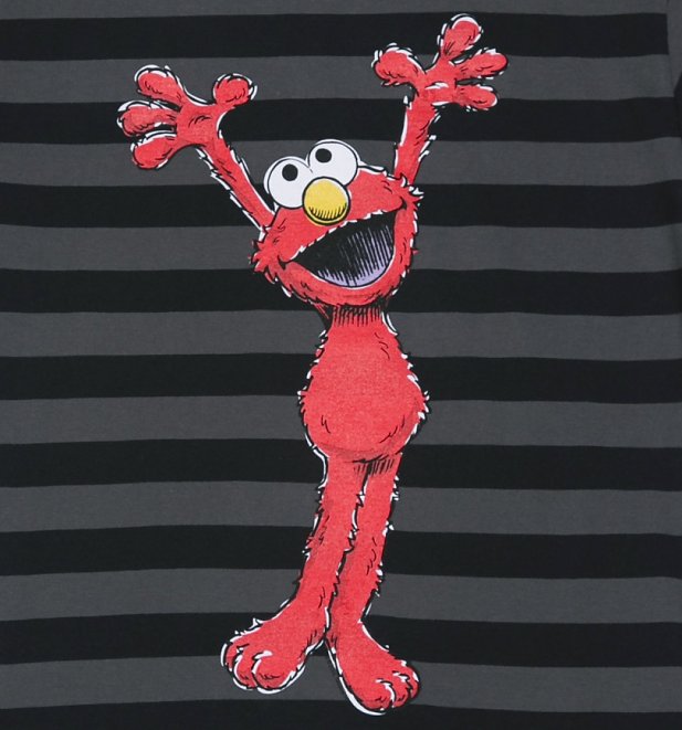 Men's Sesame Street Elmo Striped T-Shirt Men's Sesame Street Elmo Striped T-Shirt