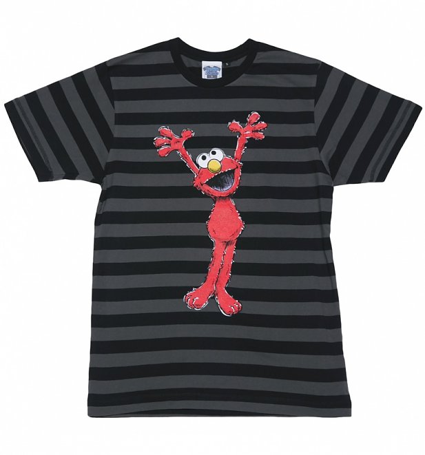 Men's Sesame Street Elmo Striped T-Shirt Men's Sesame Street Elmo Striped T-Shirt