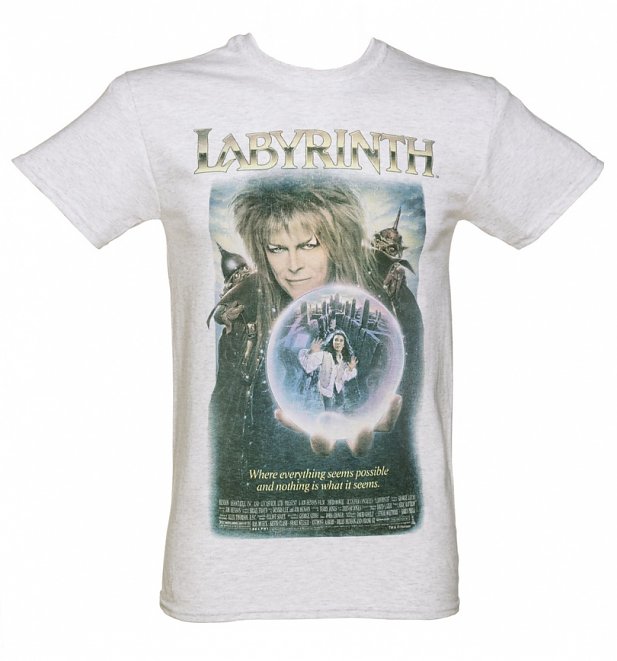 Men's Vintage Labyrinth Movie Poster Heavyweight T-Shirt Men's Vintage Labyrinth Movie Poster Heavyweight T-Shirt