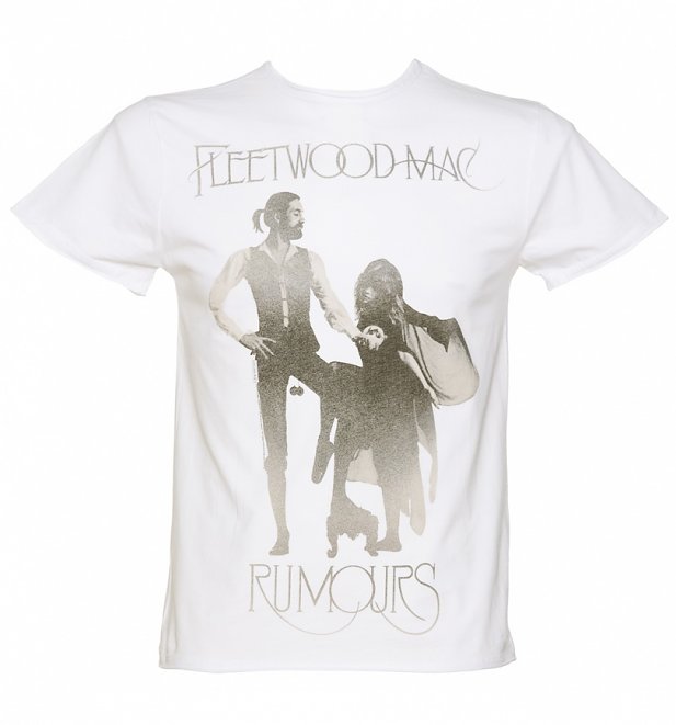 Men's White Fleetwood Mac Rumours T-Shirt from Amplified Men's White Fleetwood Mac Rumours T-Shirt from Amplified