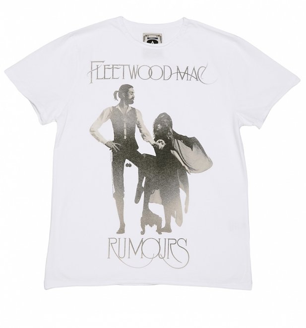 Men's White Fleetwood Mac Rumours T-Shirt from Amplified Men's White Fleetwood Mac Rumours T-Shirt from Amplified