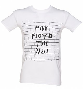 Men's White Pink Floyd The Wall T-Shirt Men's White Pink Floyd The Wall T-Shirt