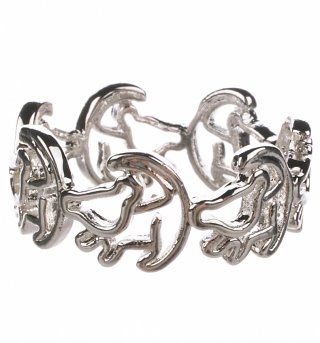 Platinum Plated Simba Outline Lion King Ring from Disney Couture Platinum Plated Simba Outline Lion King Ring from Disney Couture