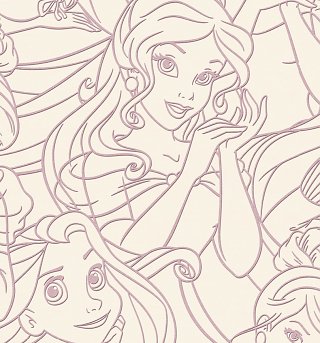 Premium Disney Princess Flock Wallpaper from Graham & Brown Premium Disney Princess Flock Wallpaper from Graham & Brown