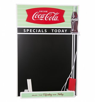 Retro Coca-Cola Fishtail Design Chalkboard Retro Coca-Cola Fishtail Design Chalkboard