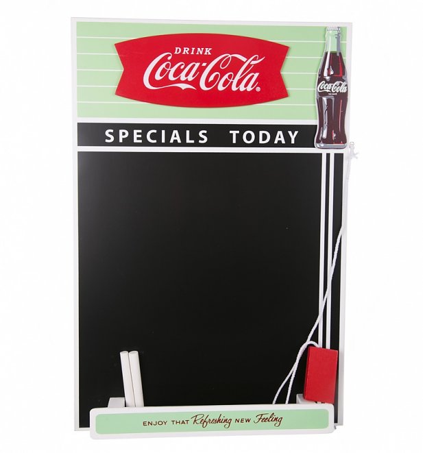 Retro Coca-Cola Fishtail Design Chalkboard Retro Coca-Cola Fishtail Design Chalkboard