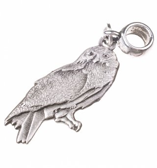 Silver Plated Harry Potter Hedwig Owl Slider Charm Silver Plated Harry Potter Hedwig Owl Slider Charm