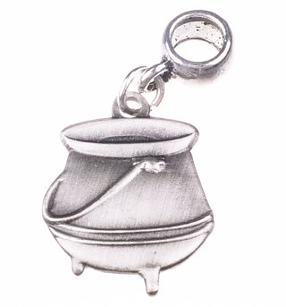 Silver Plated Harry Potter Potion Cauldron Slider Charm Silver Plated Harry Potter Potion Cauldron Slider Charm