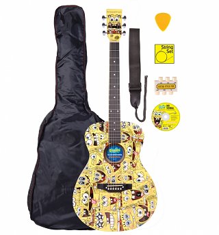 SpongeBob SquarePants Full Size Acoustic Guitar Set SpongeBob SquarePants Full Size Acoustic Guitar Set