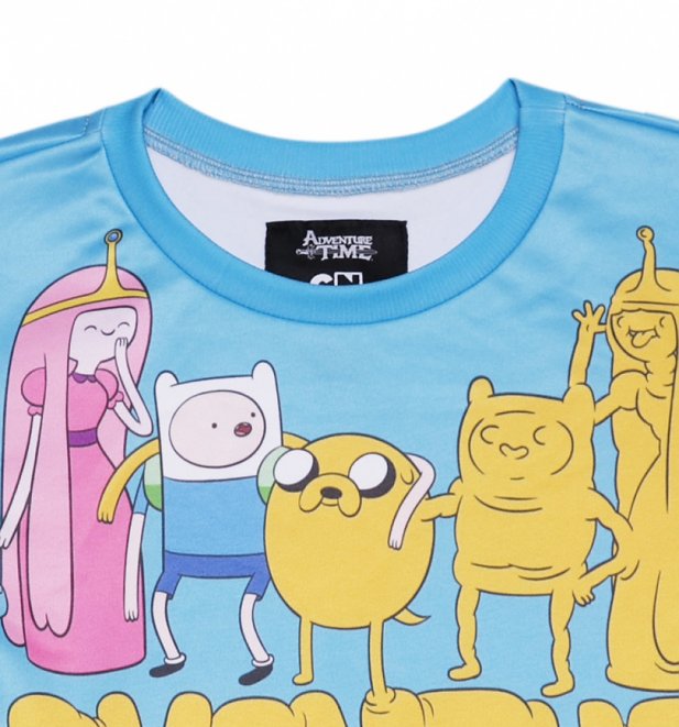 Unisex Blue Adventure Time Characters Sweater from Mr Gugu & Miss Go Unisex Blue Adventure Time Characters Sweater from Mr Gugu & Miss Go