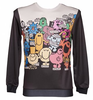 Unisex Mr Men Character Scene Jumper Unisex Mr Men Character Scene Jumper