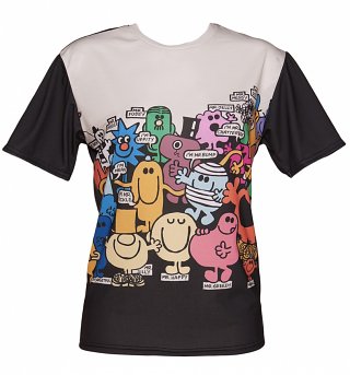 Unisex Mr Men Character Scene T-Shirt Unisex Mr Men Character Scene T-Shirt