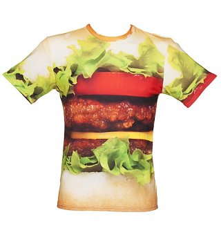Unisex Tasty Burger All Over Print T-Shirt from Mr Gugu & Miss Go Unisex Tasty Burger All Over Print T-Shirt from Mr Gugu & Miss Go