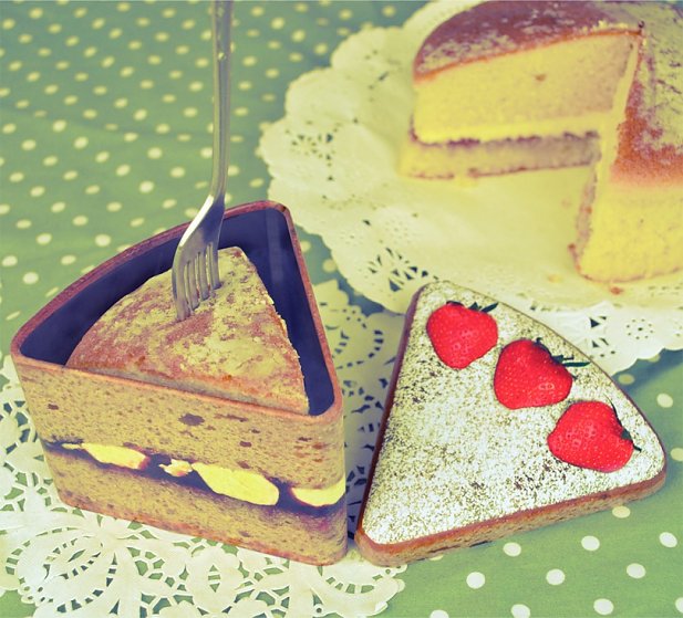 Victoria Sponge Cake Slice Tin Victoria Sponge Cake Slice Tin