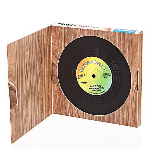 Vintage Style Vinyl Coasters Vintage Style Vinyl Coasters
