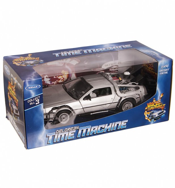 Welly Back To The Future 2 DeLorean 1:24 Scale Diecast Model Welly Back To The Future 2 DeLorean 1:24 Scale Diecast Model