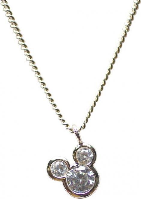 Crystal Mickey Mouse Ears Necklace from Disney Couture
