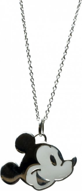 Sterling Silver Mickey Mouse Face Necklace from Disney Couture