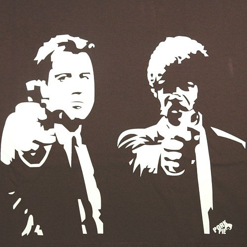 Men's Pulp Fiction Silhouette T-Shirt from Pork Pie